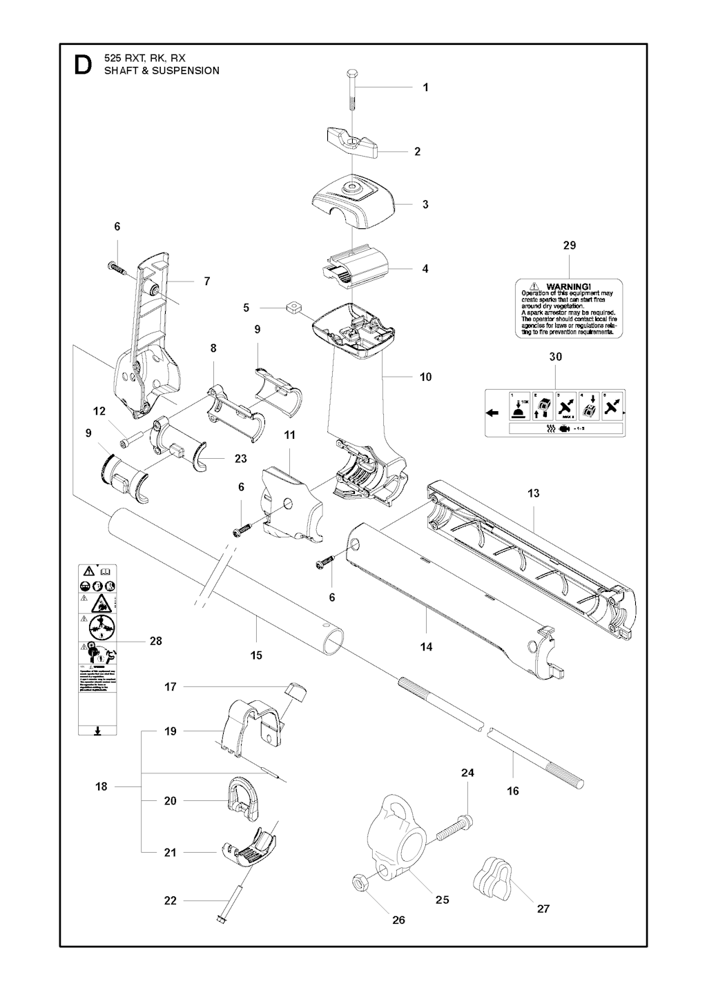Explosionszeichnung Ersatzteile