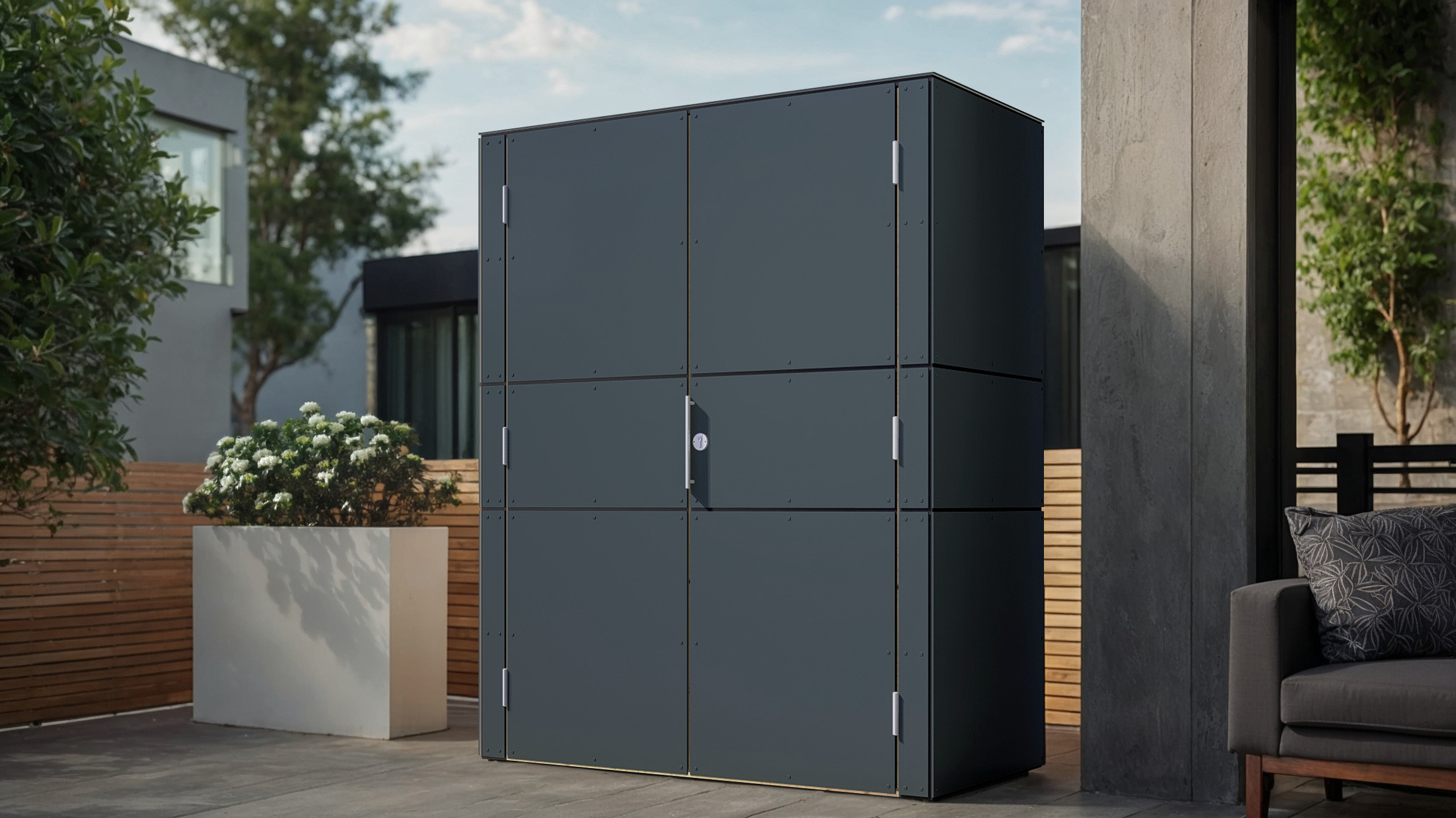 Bertilo HPL Geräteschrank Terrace High - 6 mm