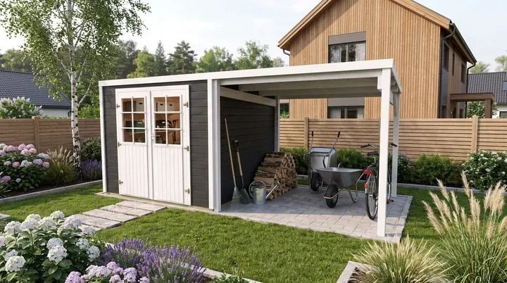 Weka Gartenhaus Lugo mit Doppeltür - 19 mm