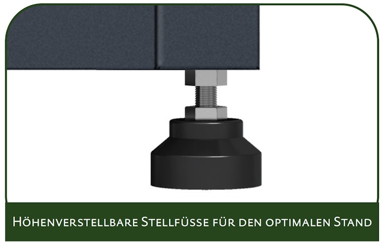 KGT Hochbeet UrbanGrow M-Space inkl. Stauraum - B 101 x T 51 x H 86 cm