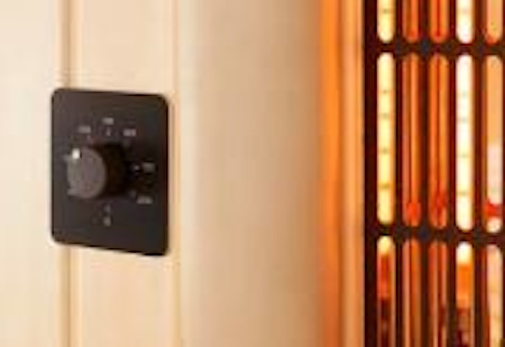 Infraworld Saunasteuerung Saunacontrol T4 für Verdampfer- und Saunaofen sowie 2 VITALlight-Infrarotstrahler (versenkbar)