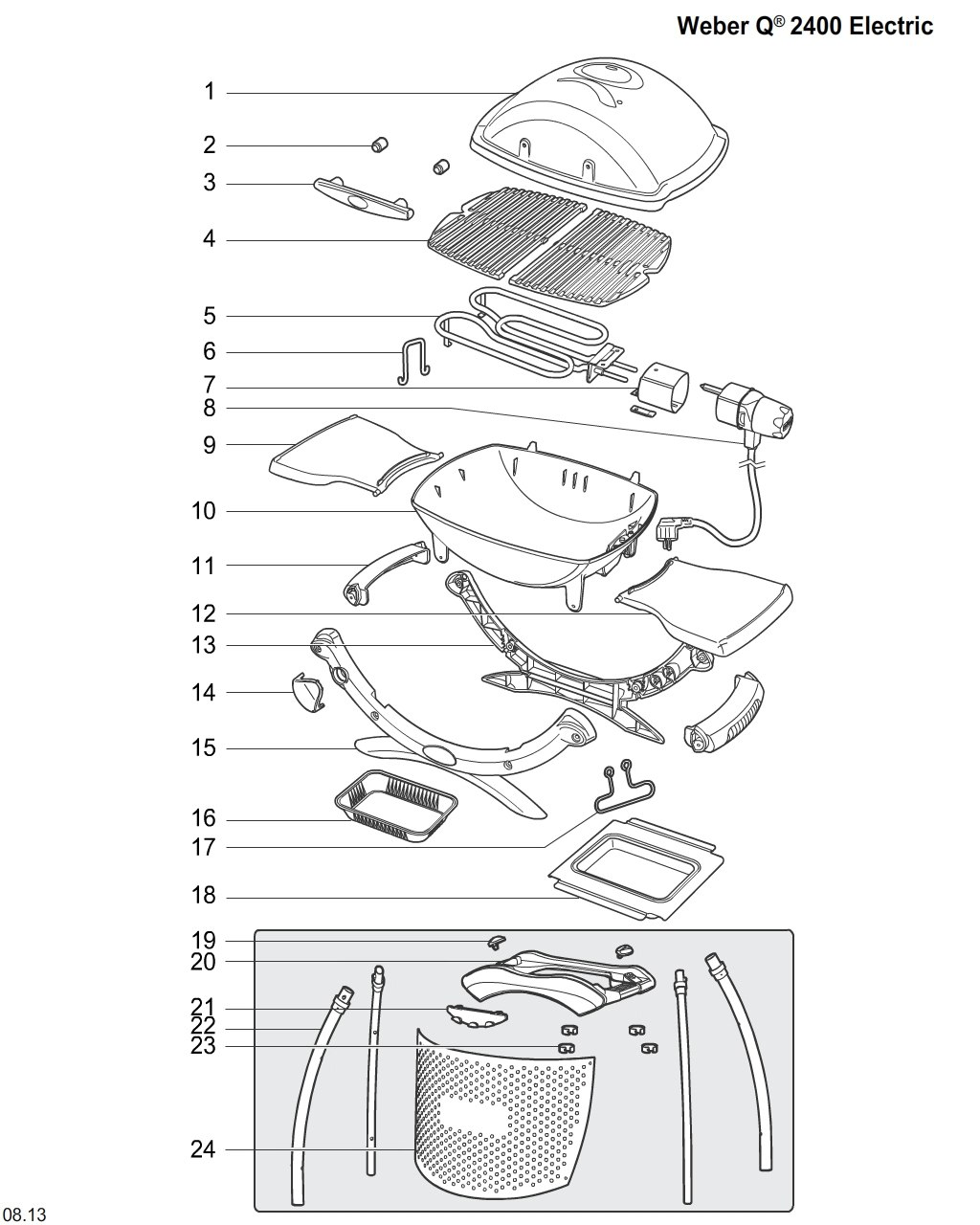 Explosionszeichnung Ersatzteile