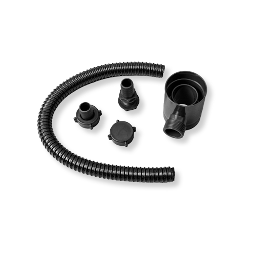 Regensammler mit Überlaufstopp für Montage an Fallrohr