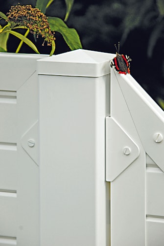 T&J LIGHTLINE Kunststoff Pfosten ink. Pfostenkappe