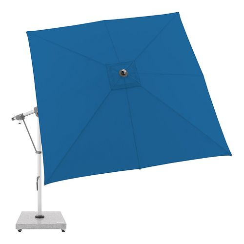 doppler Pendelschirm EXPERT 300 x 300 cm, Aluminium Silber / 100 % Polypropylen 220 g/m²