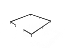 Juliana Stahlfundament schwarz für Gewächshaus Oase - 8,8 m²Zubehörbild