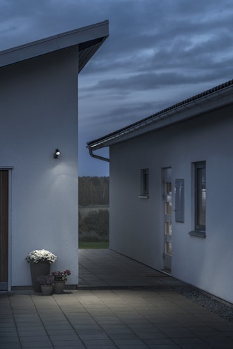 Konstsmide Wandleuchte Prato, schwarz, LED 1W Batterie (7693-750)