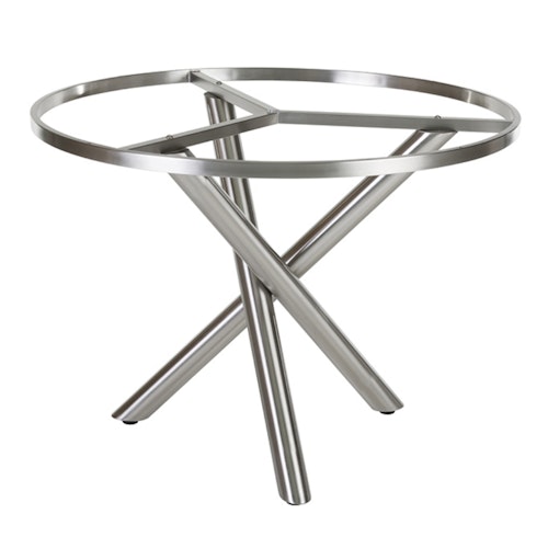 Diamond Garden Tischgestell SAN MARINO Ø 100 cm rund, Edelstahl