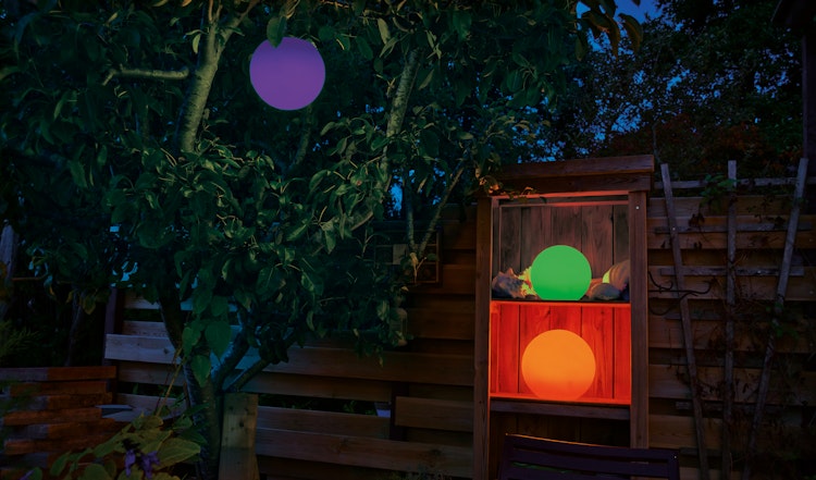 Ubbink MultiBright SolarFloat 30 - Solarbetriebene schwimmende Leuchtkugel H28 x Ø30cm