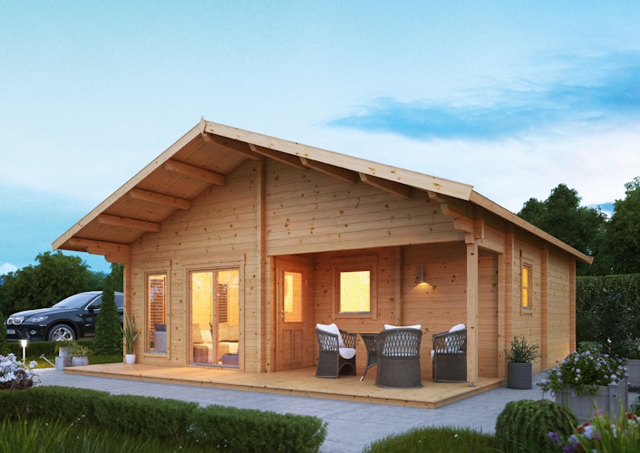 Wolff Finnhaus Gartenhaus Ferienhaus Odenwald 70-A