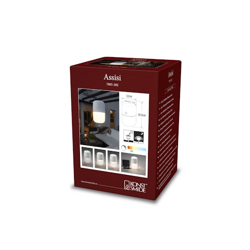 Konstsmide Solarleuchte Assisi, versch. Farben