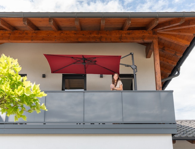 doppler Pendelschirm ACTIVE 240 x 135 Green Edition, Aluminium Anthrazit / 100 % Polyester 180 g/m²