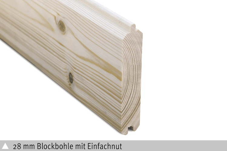 Skan Holz 28 mm Blockbohlenhaus Venlo 1