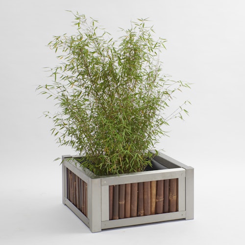 BambusBASIS Hochbeet - Profile Edelstahl