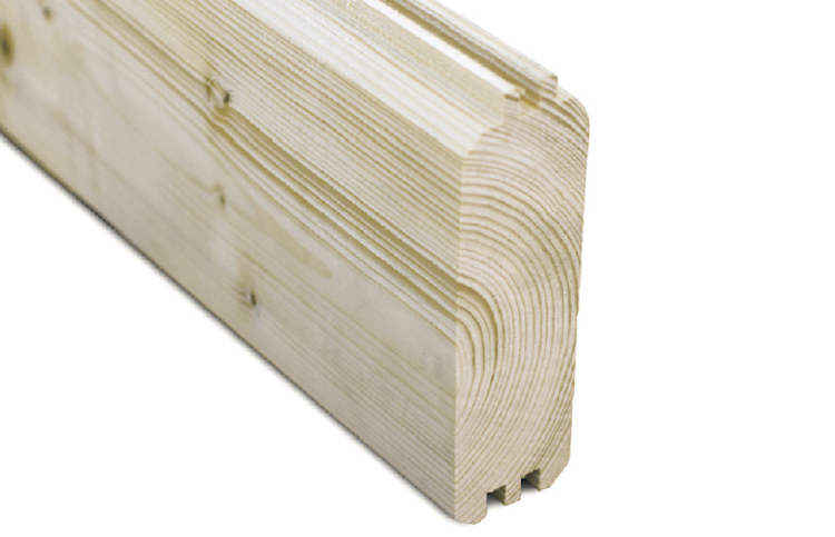 Skan Holz 45 mm Blockbohlenhaus Basel