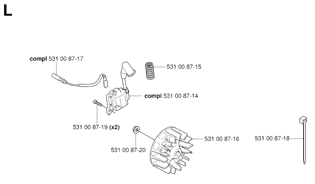 Explosionszeichnung Ersatzteile