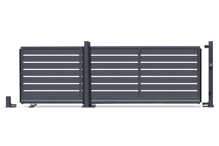dz VIDUAL Slide Schiebetor Line 150 x 20 mm Rechteckprofil  Distanz 28 mm 