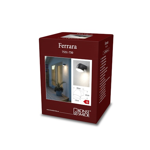 Konstsmide Wandleuchte Ferrara, versch. Farben