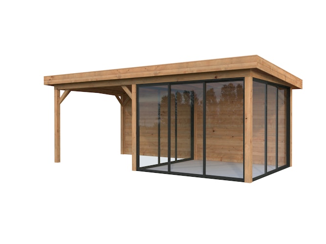 Palmako Gartenhaus Connect Lenna 16,6 m² Set 406 Slide