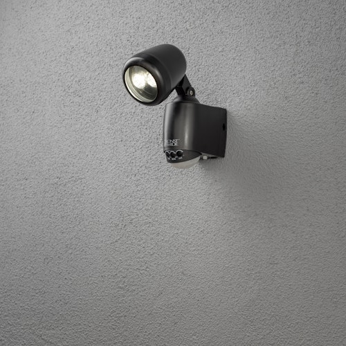 Konstsmide Wandleuchte Prato, schwarz, LED 1W Batterie (7693-750)