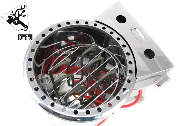 Karibu Plug & Play - Bio-Kombiofen 3,6 kW mit externer Steuerung Easy schwarz