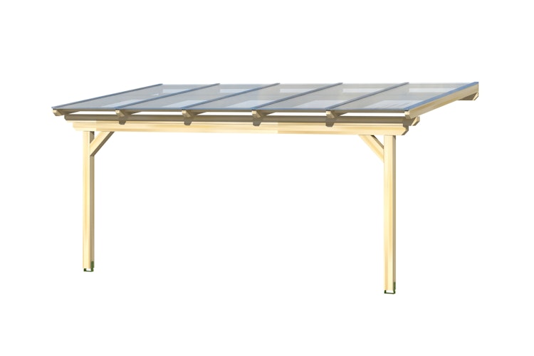 Skan Holz Terrassendach Ancona Leimholz o. Mittelpfosten 541 cm