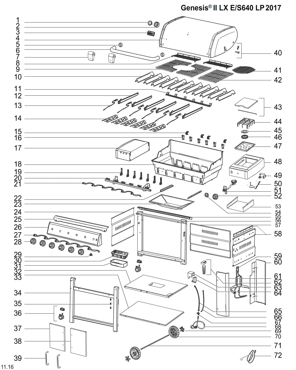 Explosionszeichnung Ersatzteile