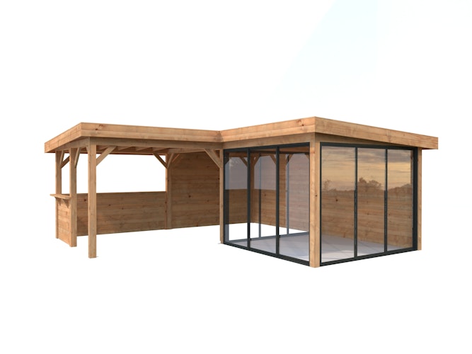 Palmako Carport/Pavillon Connect Lenna 24,9 m² Set 410 Slide
