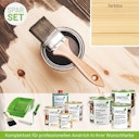 Vorschaubild Innen- und Außenanstrich Komplettset für Gartenhäuser von 5 bis 10 m² Grundfläche (Lasur)