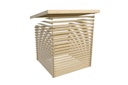 Vorschaubild Karibu Gartenhaus Blockbohlenhaus Flora 3/5 - inkl. Dachbegrünungsmaterial