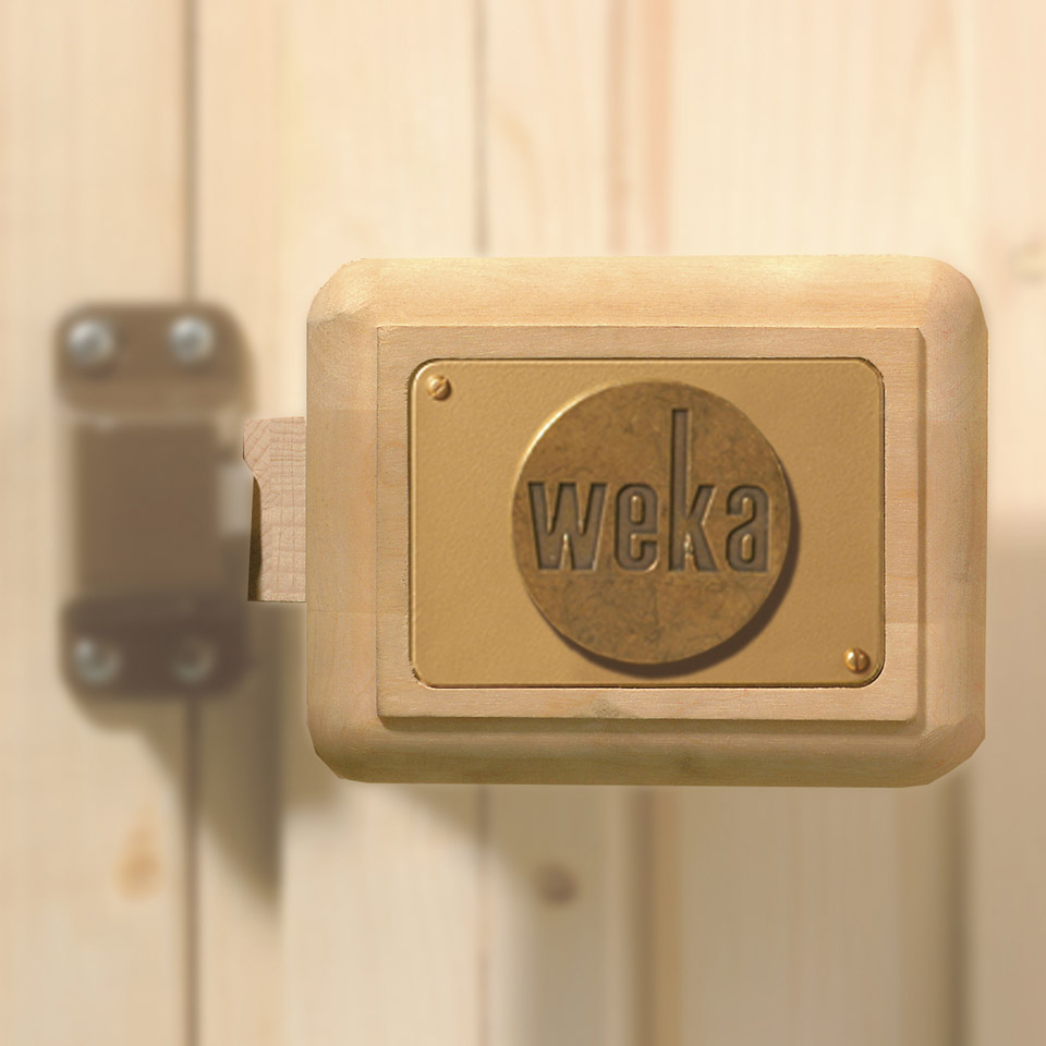 Weka Saunatürgriff-Set für Massivholztür
