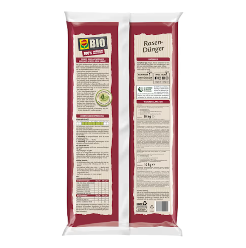 COMPO BIO Rasendünger Unkraut & Moos Nein Danke! 10 kg für 200 m²