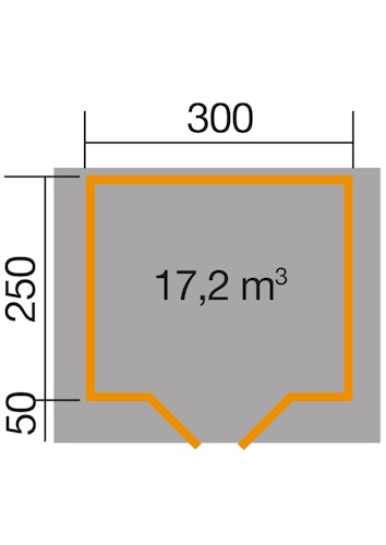 Weka Gartenhaus 209 - 28 mm