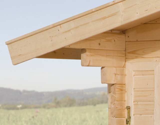 Weka 45 mm Weekendhaus 138 mit Vordach (60 cm)