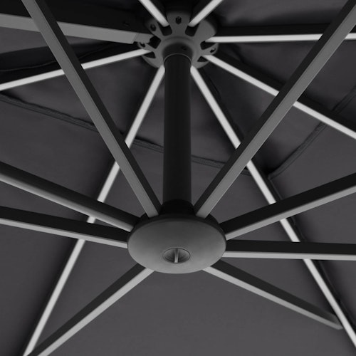 doppler Pendelschirm myZone 300 x 220 LED, Aluminium Anthrazit / 100 % Polyester 180 g/m²