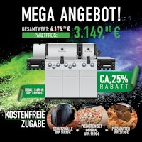 Broil King Gasgrill REGAL S 690 PRO IR inkl. Schutzhülle, Pizzastein-Set und Pizzaschneider