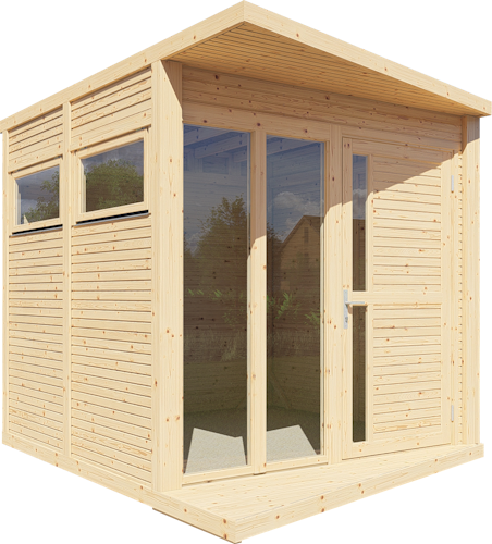 Bertilo Gartenhaus Concept Office - 18 mm