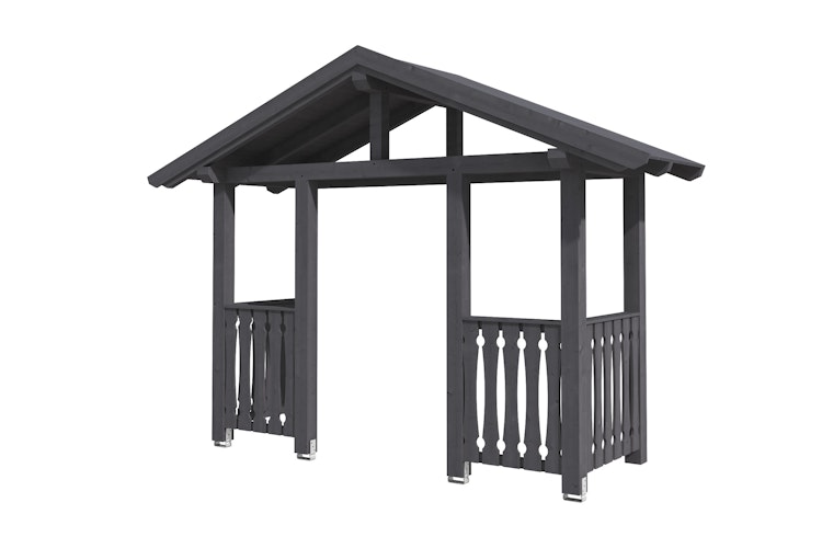 Skan Holz Satteldach Vordach Doppeltür Stralsund