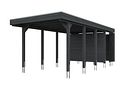 Vorschaubild Skan Holz Carport Friesland 320x708 cm mit Abstellraum Set B
