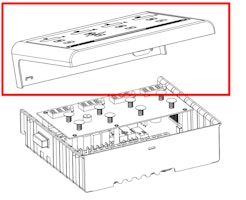 Karibu Ersatz Displayabdeckung für Steuergerät Easy finnisch schwarz