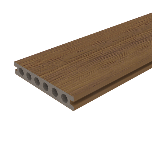 NewTechWood Deluxe Vintage WPC-Terrassendiele Hohlkammer Teak  23 x 138 mm