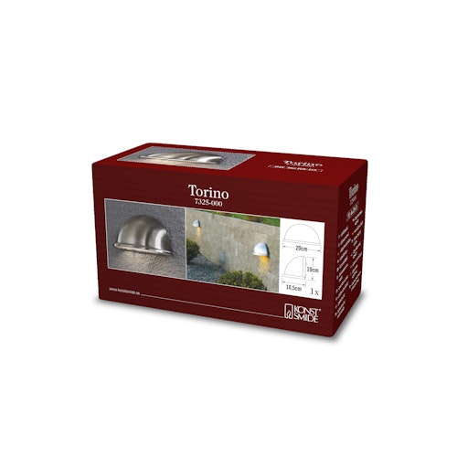 Konstsmide Wandleuchte Torino klein, versch. Farben