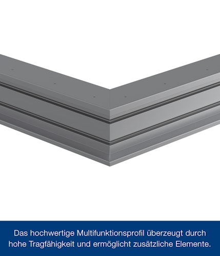 Hörmann Lounge Anbaudach für Juno, Breite 310 cm