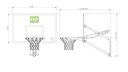 Vorschaubild EXIT Basketballkorb Galaxy Wall-Mount System