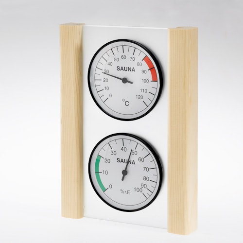 Infraworld Klimamessstation mit Glas-Holzrahmen in Fichte oder Zeder