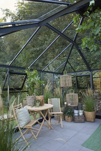 Juliana Gewächshaus Grand Oase Set inkl. Fundamentrahmen - 25,6 m²