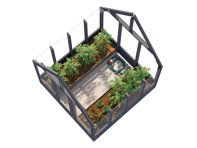 Palmako Gewächshaus / Pavillon / Glashaus Emilia 5,4  m² - 18 mm