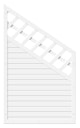 Vorschaubild T&J LIGHTLINE KS-Zaun Ranki Ecke rechts 90 x 150/90 cm, weiß