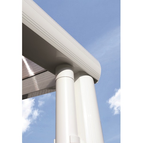 Skan Holz Aluminium Terrassenüberdachung Genua Breite 541 cm