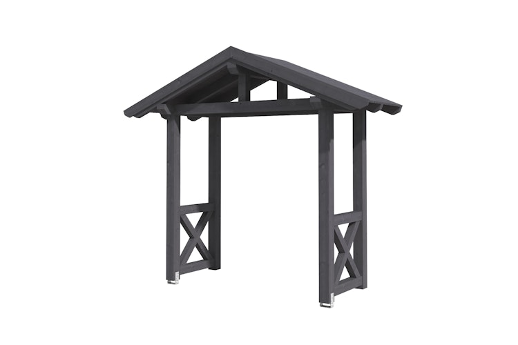 Skan Holz Satteldach Vordach Doppeltür Stralsund